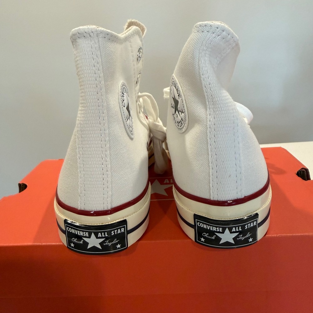 NEW Converse Chuck 70 Hi High Top White Garnet Egret Sneaker Mens 3.5 Women 5.5 - Picture 3 of 6